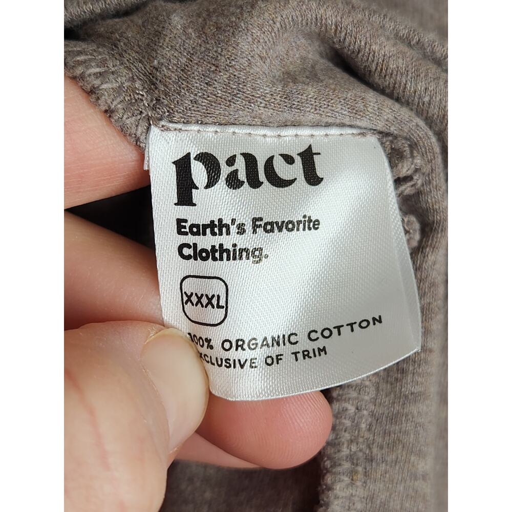 Pact Organic Cotton XXXL 3XL Brown Nature Earth Tones Oversized Tank Top Shirt - Picture 5 of 6